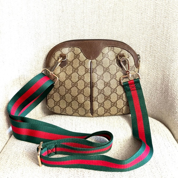 Authentic Gucci crossbody bag brown monogram coated canvas - Picture 6 of 16